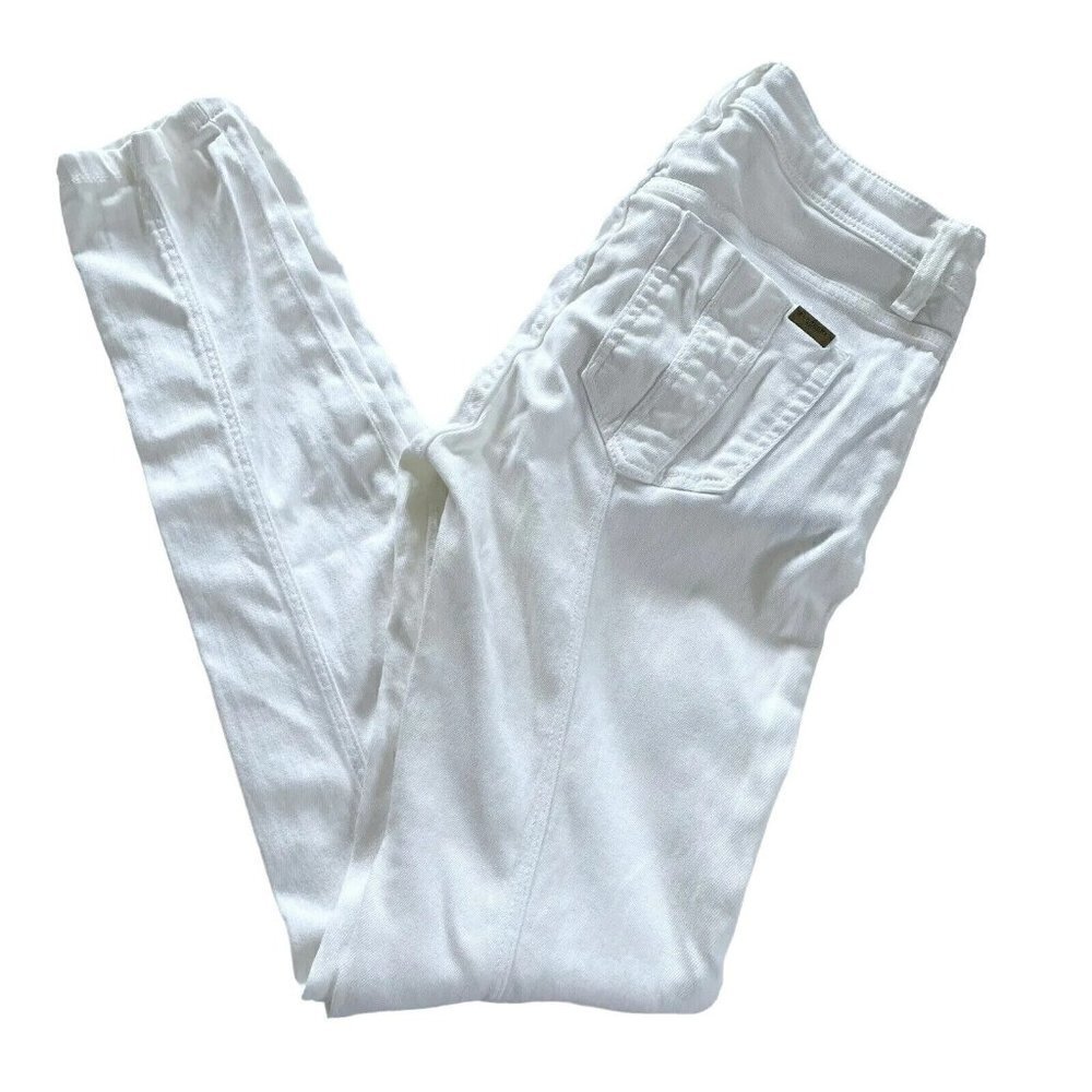BURBERRY BRIT Women's Sz 29  Westbourne Skinny Crop Pants in White - Picture 11 of 12